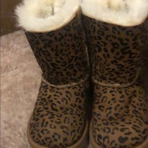 Leopard print ugg boots